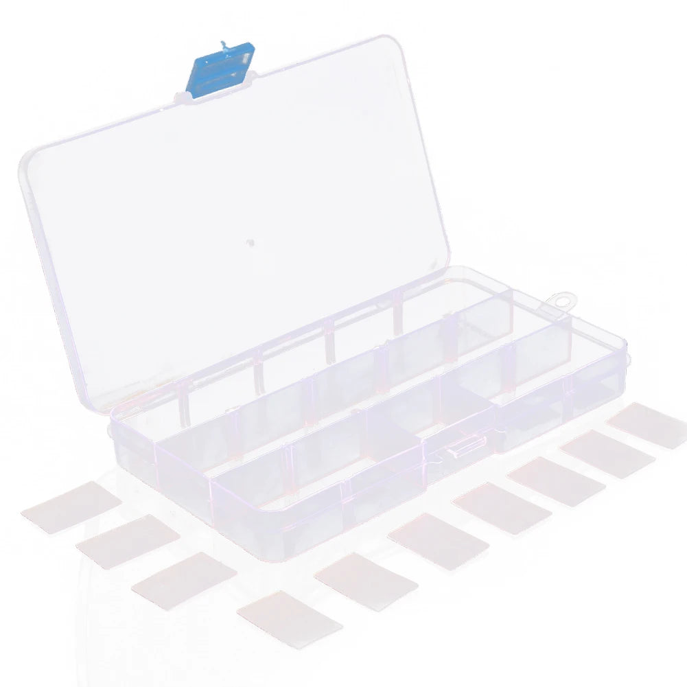 10/15/24 Grids Fishing Tackle Box Squid Jig Hard Lure Tool Case Visible Fishing Tackle Box Fishing Lure Bait Hooks Storage Box