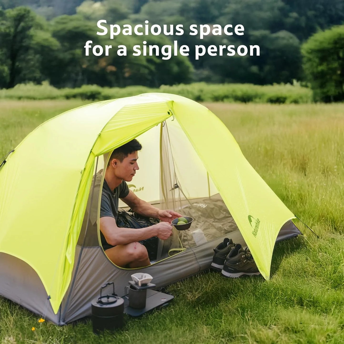 Naturehike Trekking Tent Star Trail EXT Tent Outdoor Hiking Waterproof Tent Double Layer 10D Nylon Cycling Backpacking Tent