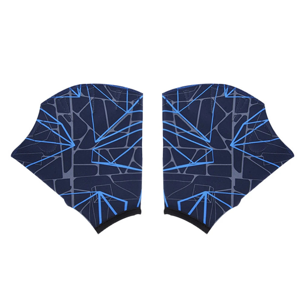 1 Pair Unisex Swimming Hand Fins Flippers Finger Webbed Gloves Paddle Water Sports Swimming Training Practice Gloves