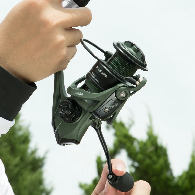 BILLINGS Spinning Reel 5.2:1 Spinning Fishing Reels 17.6 LB Max Drag with Anti-Reverse Metal Spool&CNC Rocker for FreshSaltwater