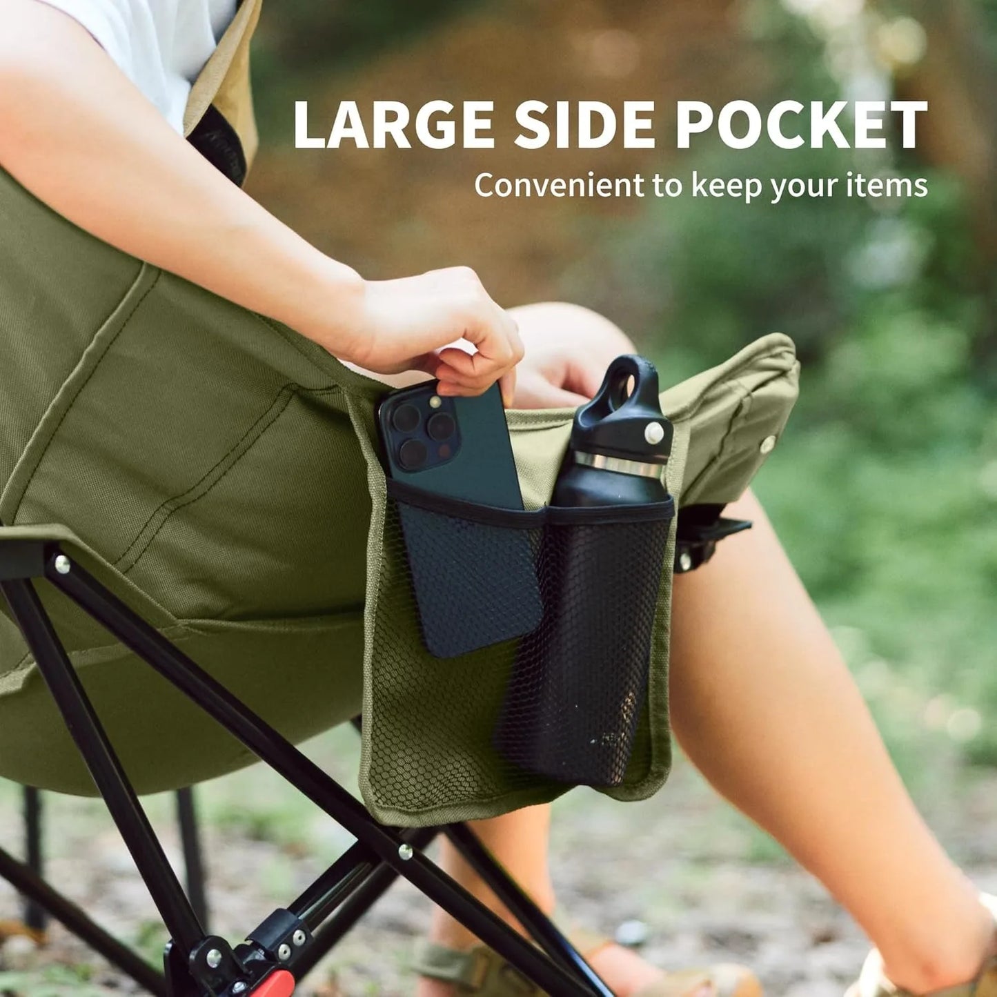 Naturehike High Back Moon Chair Camping Outdoor Fishing Folding Gather Adjustable Lounge Chair Portable Picnic Leisure Seat