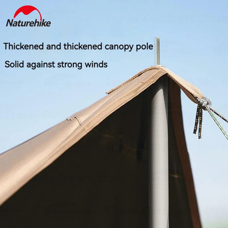 Naturehike Camping Sun Shelter Vinyl UPF2000+ UV Waterproof Tarp Outdoor Picnic 17㎡ Large Space Sunshade Canopy Awning velarium