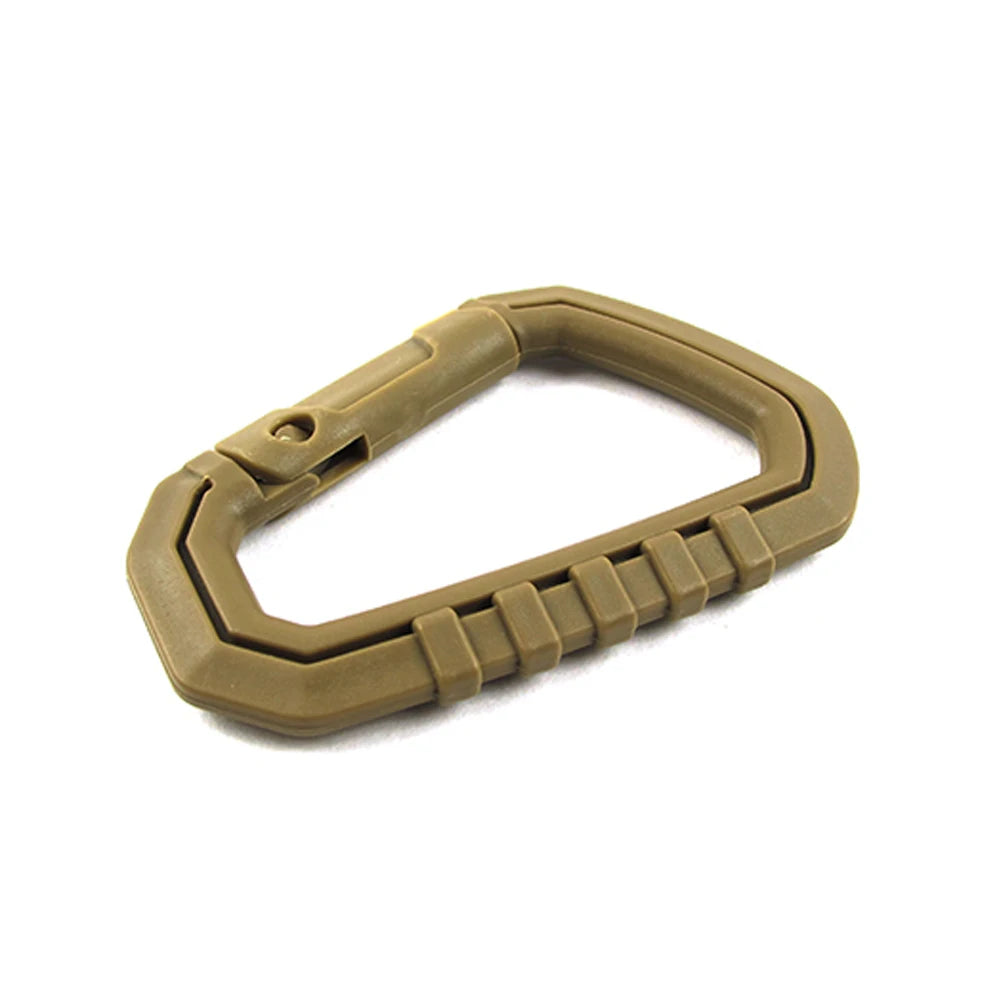 D-shape Camping Carabiners Reusable Snap Type Keychain Carabiner Lightweight High Strength Hardware Tools for Outdoor Activities