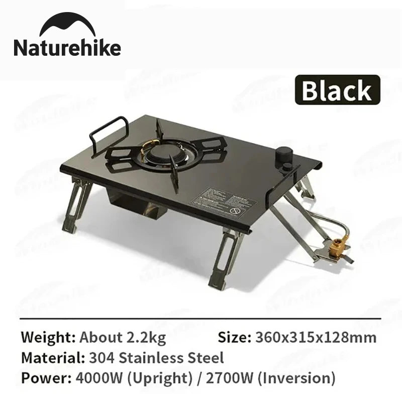 Naturehike IGT Gas Stove 4KW High Thermal Power Burner Strong Fire Heater Furnace Outdoor Camping Table Cooking