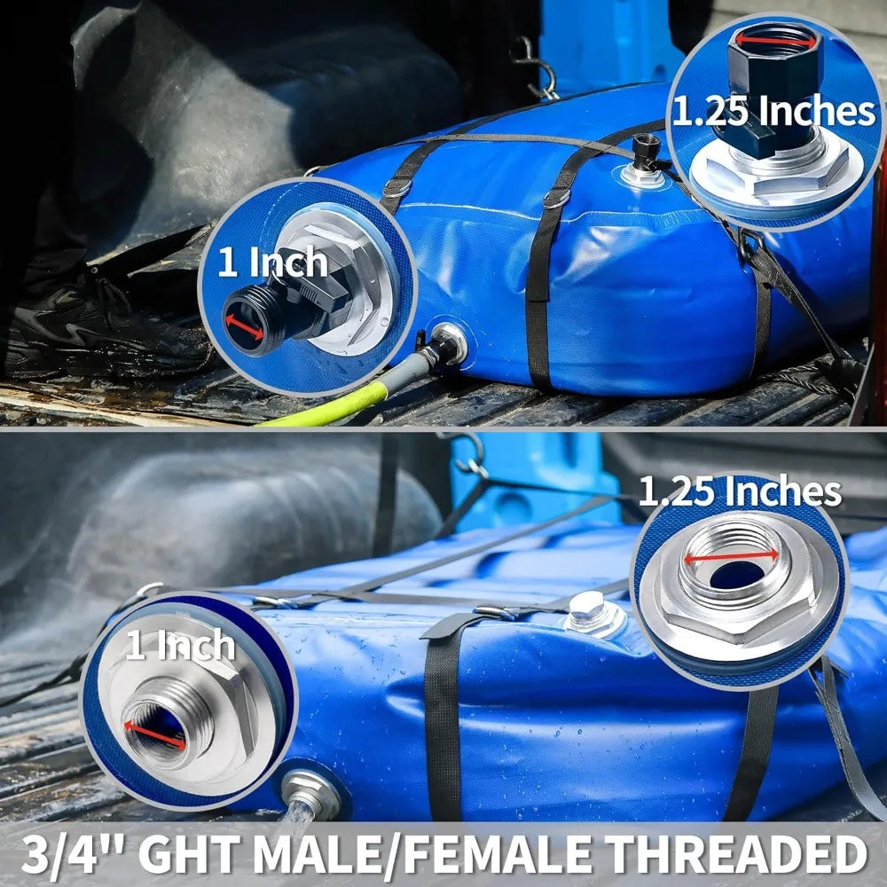 Water Storage Bladder, 60 Gallon Portable RV Fresh Water Tank, Food Grade BPA Free Collapsible Flexible Container for Drinking.