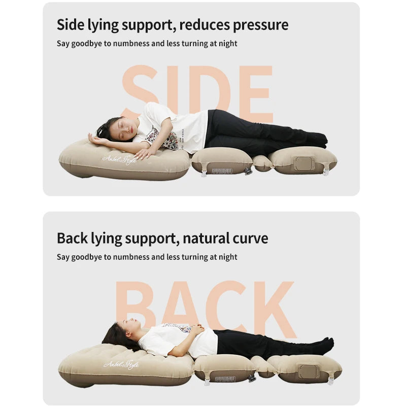 Anbelstyle Portable Inflatable Mattress Car SUV Air Bed Inflatable Sof Inflatable Air Mattres Car Mattress Set for Road Trips