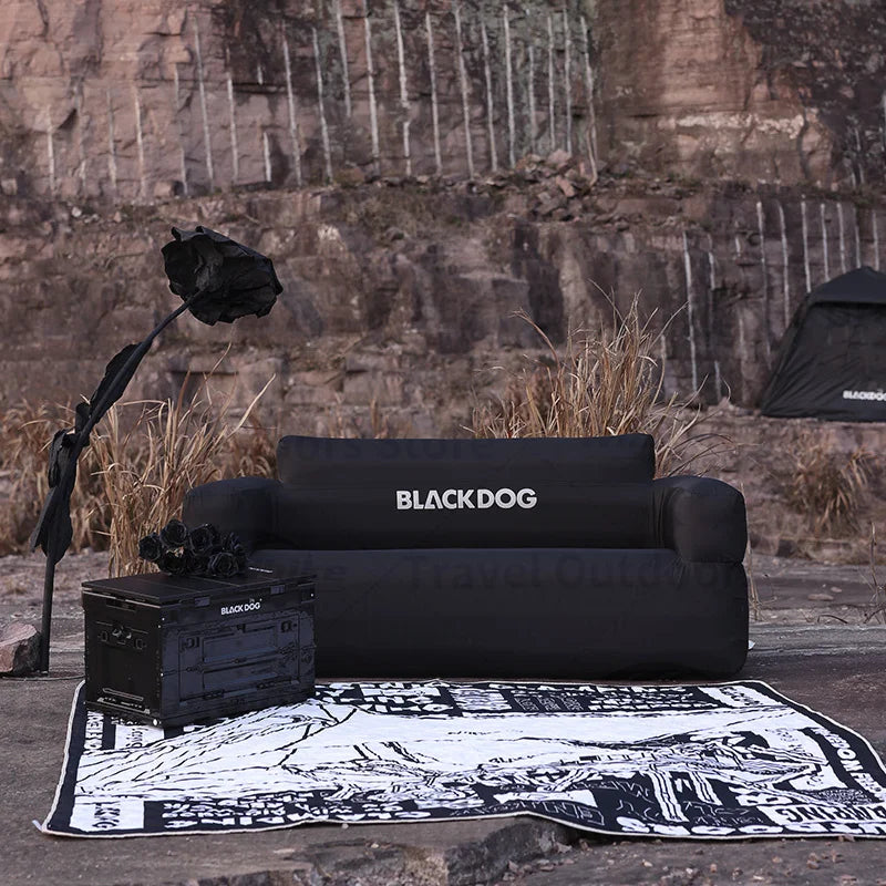 Naturehike BLACKDOG Air Sofa Bed Outoor Portable Two-seater Air Couch 300kg Load Inflatable Relax Sofa Bed Indoor With Air Pump